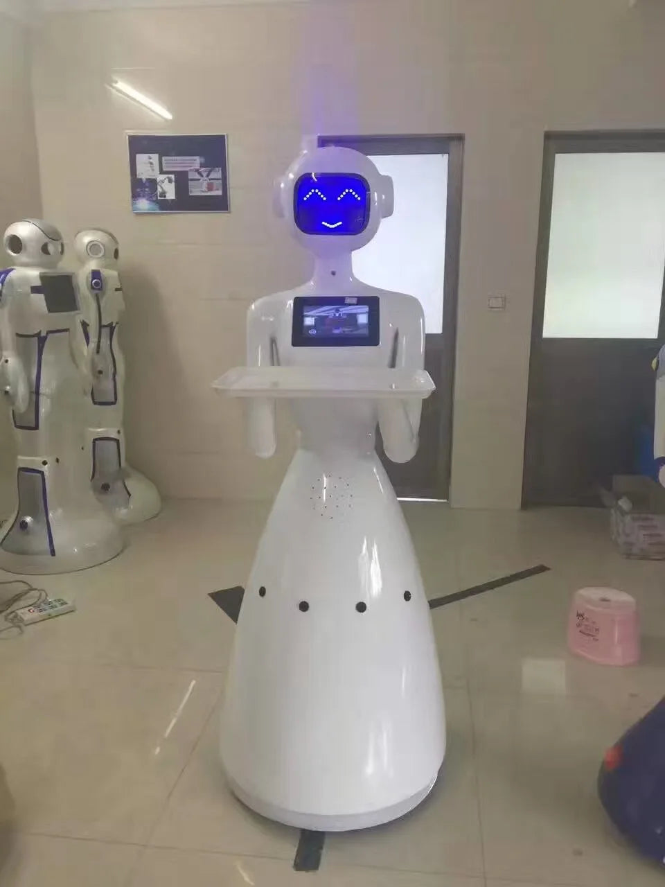 Humanoid Robot waitress for restaurant, hotel food delivery robot