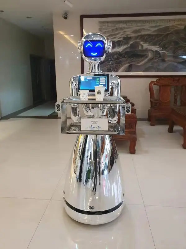 Humanoid Robot waitress for restaurant, hotel food delivery robot