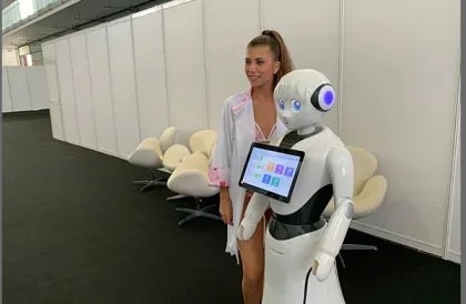 Humanoid AI Smart Guest and Welcome Robot for Airport