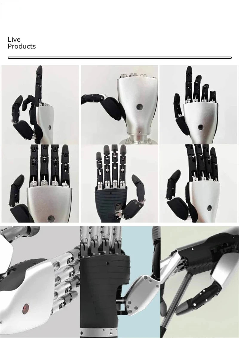 Robotic bionic dexterous hand 6 degrees of freedom replacement