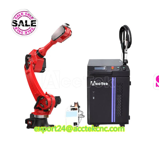 Raycus MAX JPT BWT 1500W 2kw 3kw Automatic 6 Axis Robot Arm Fiber Laser Robotic Welding Machine For Corner Welding Laser Welders