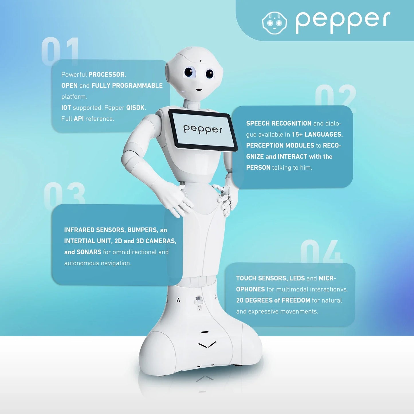 SoftBank Pepper Humanoid Robot AI Assistant