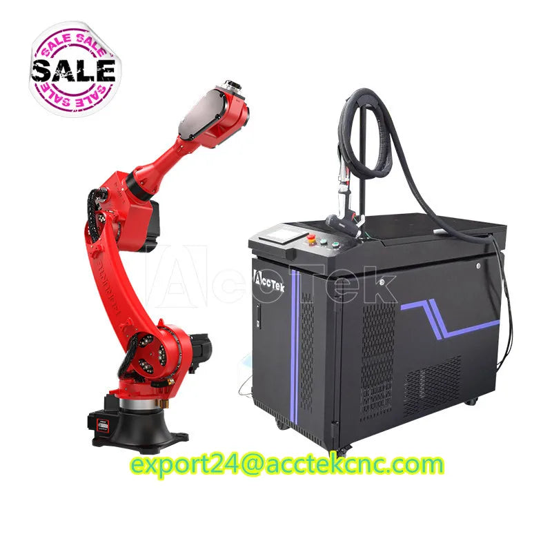 Raycus MAX JPT BWT 1500W 2kw 3kw Automatic 6 Axis Robot Arm Fiber Laser Robotic Welding Machine For Corner Welding Laser Welders